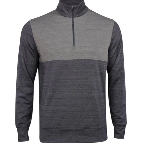Dunning Golf Fidden ¼ Zip - Dark Charcoal/Charcoal - XL - Picture 1 of 5